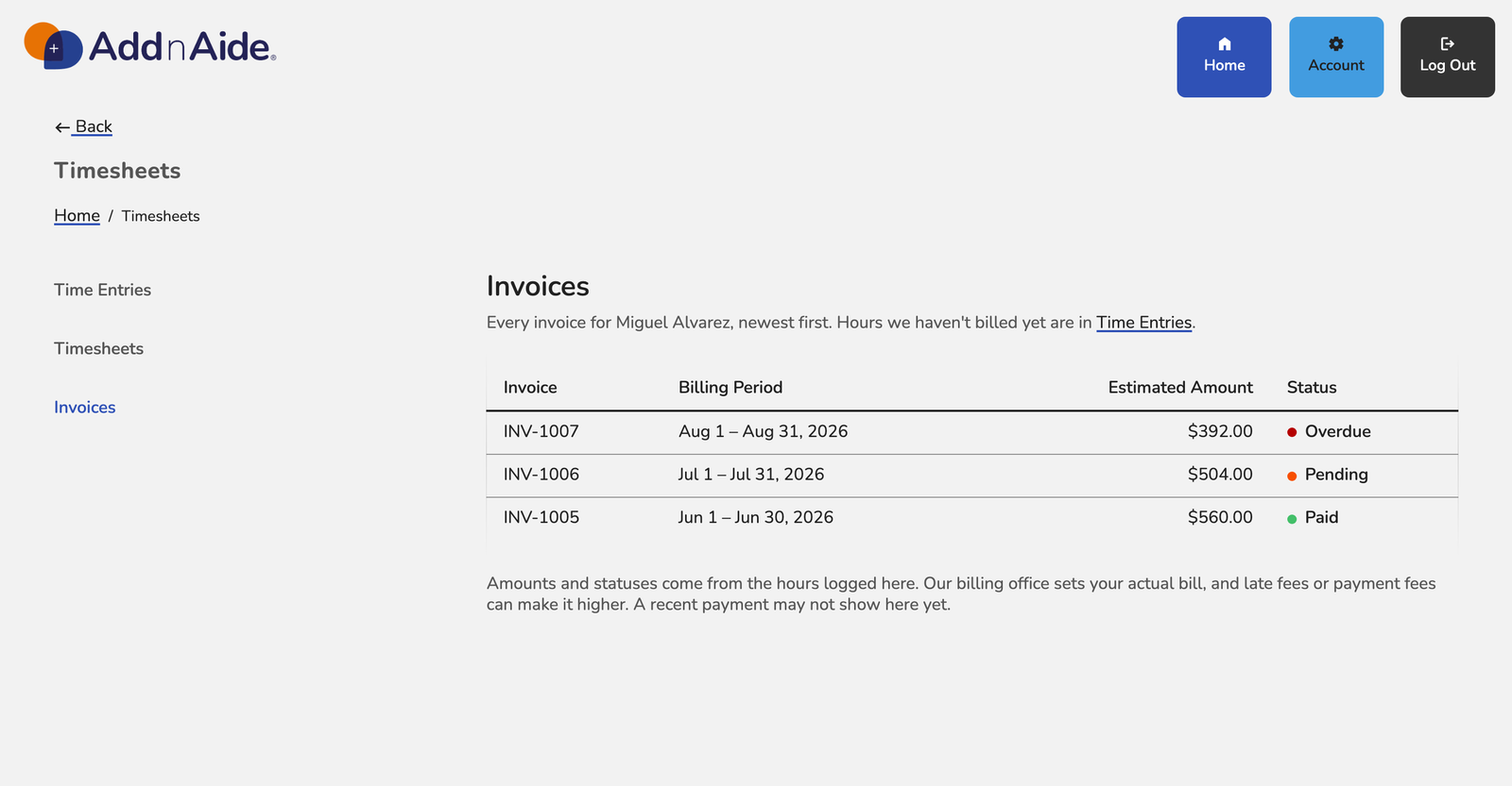 invoices
