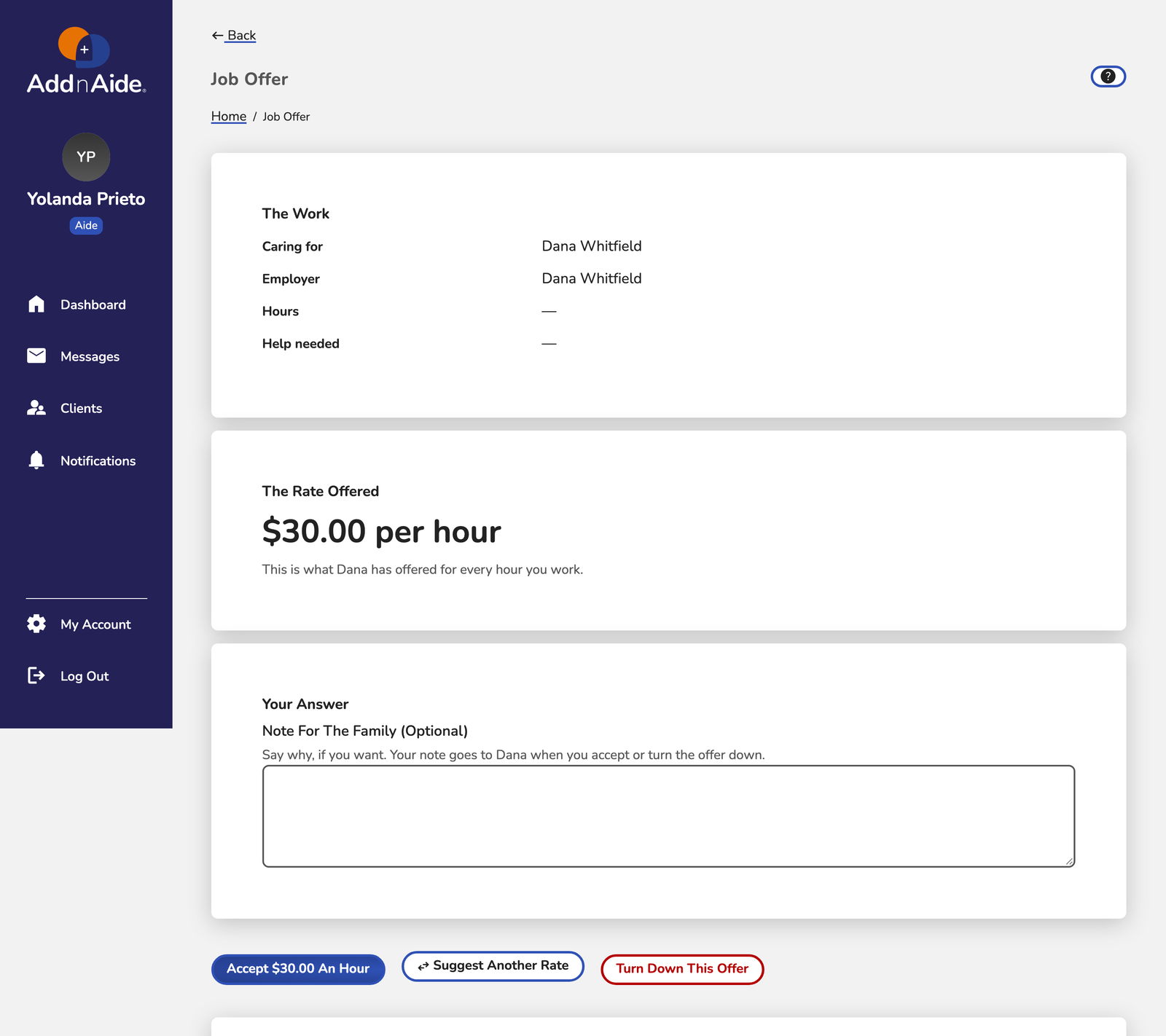 job offer