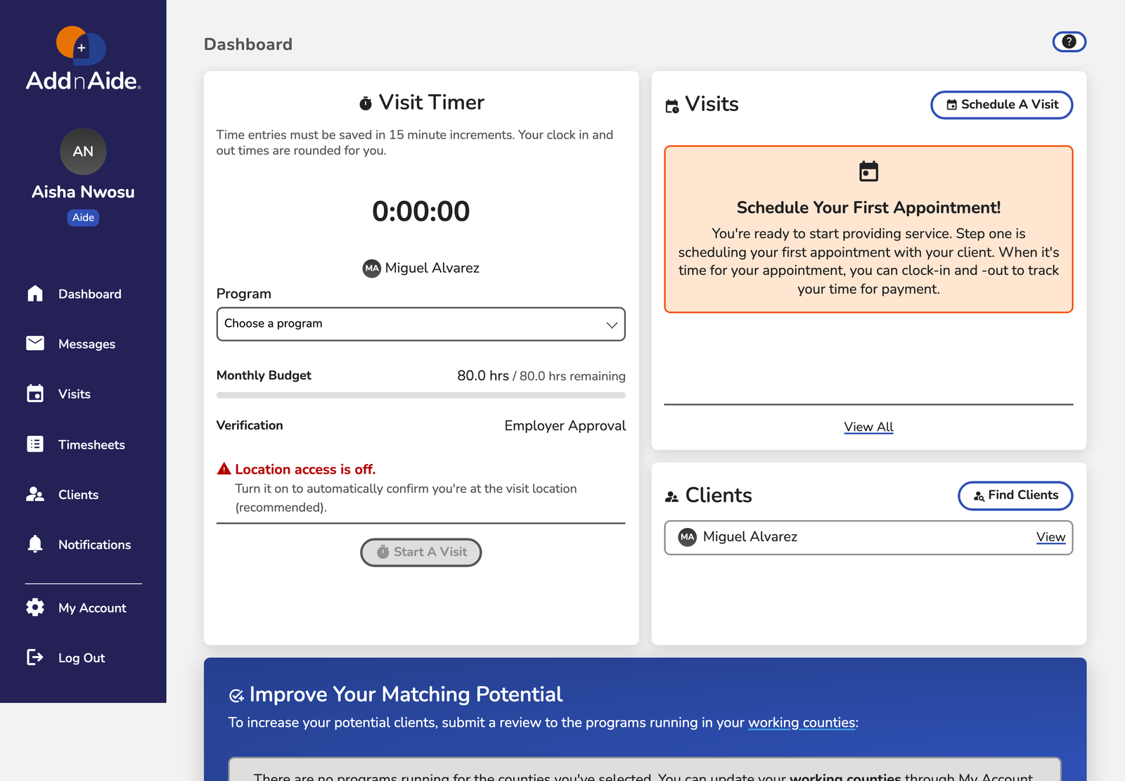 visit timer