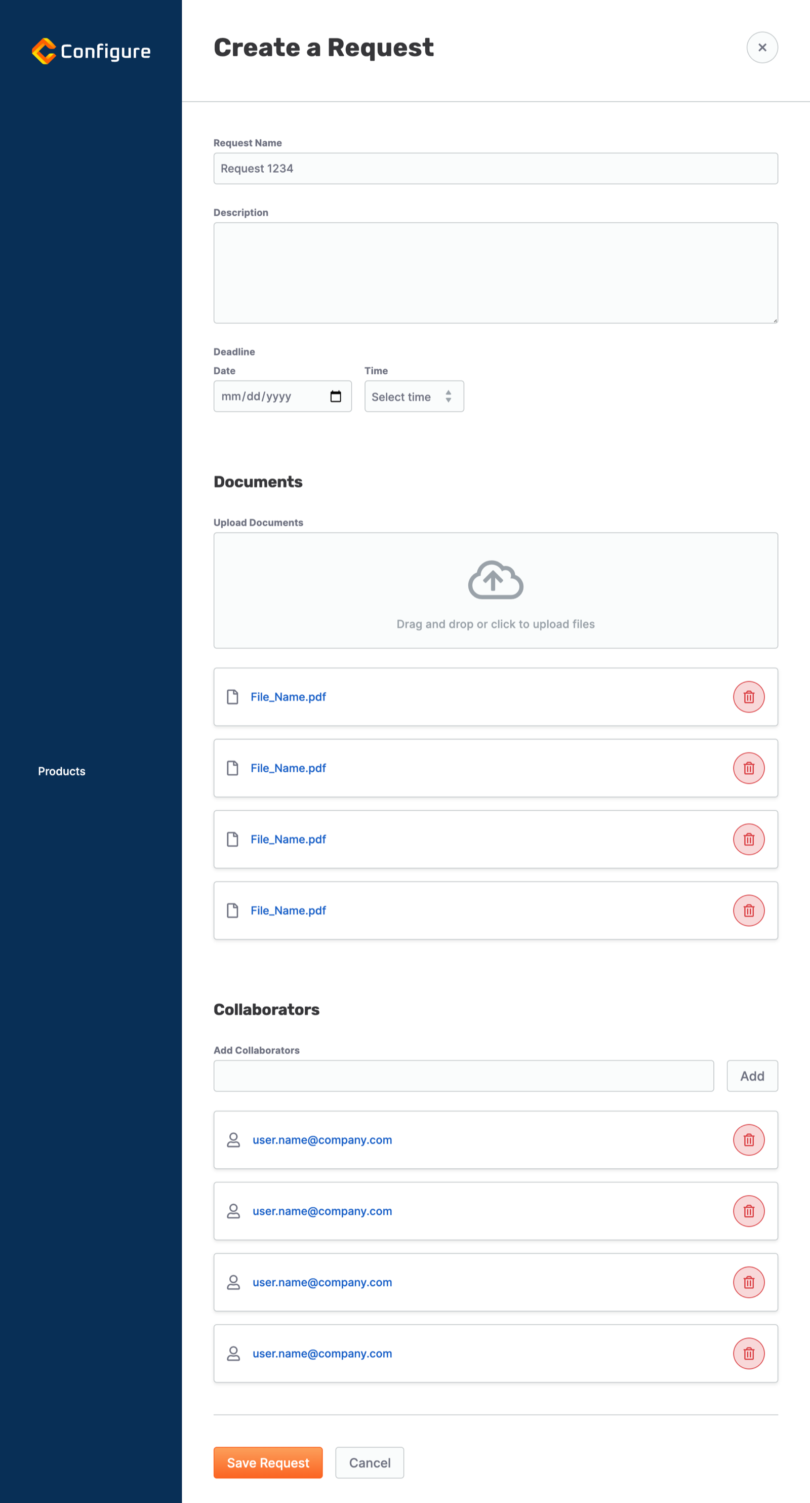 create a request