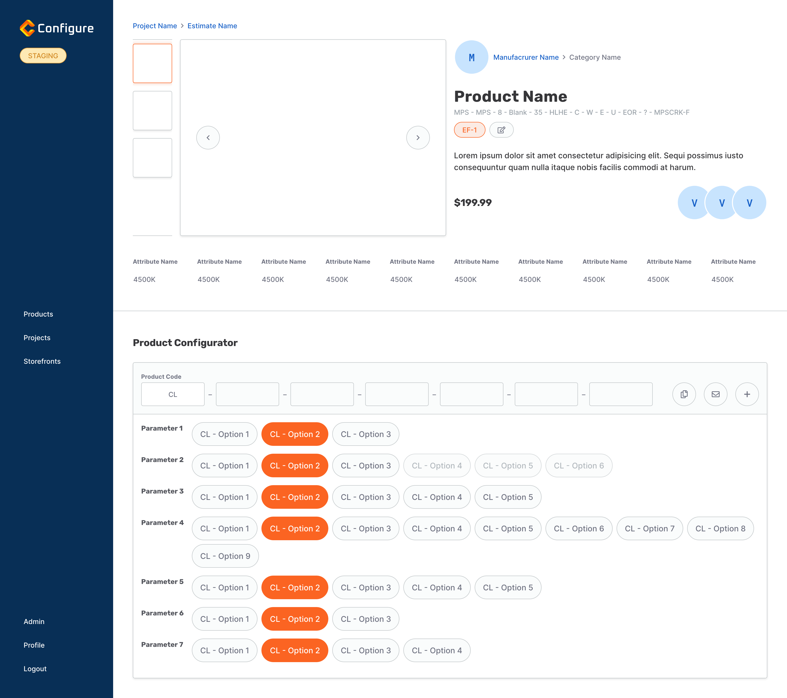 product configurator