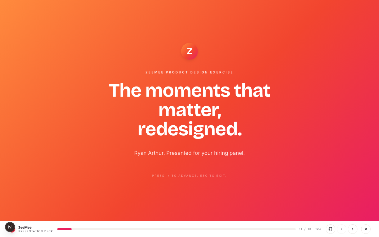 ZeeMee Design Exercise